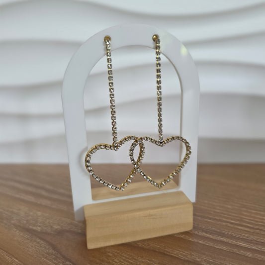 Boucles d'oreilles LOVE | Acier inoxydable